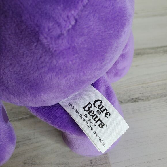 Care Bears Share Bear Purple White Lollipops 12" Plush Stuffed Animal 2015 NICE! - Picture 9 of 10